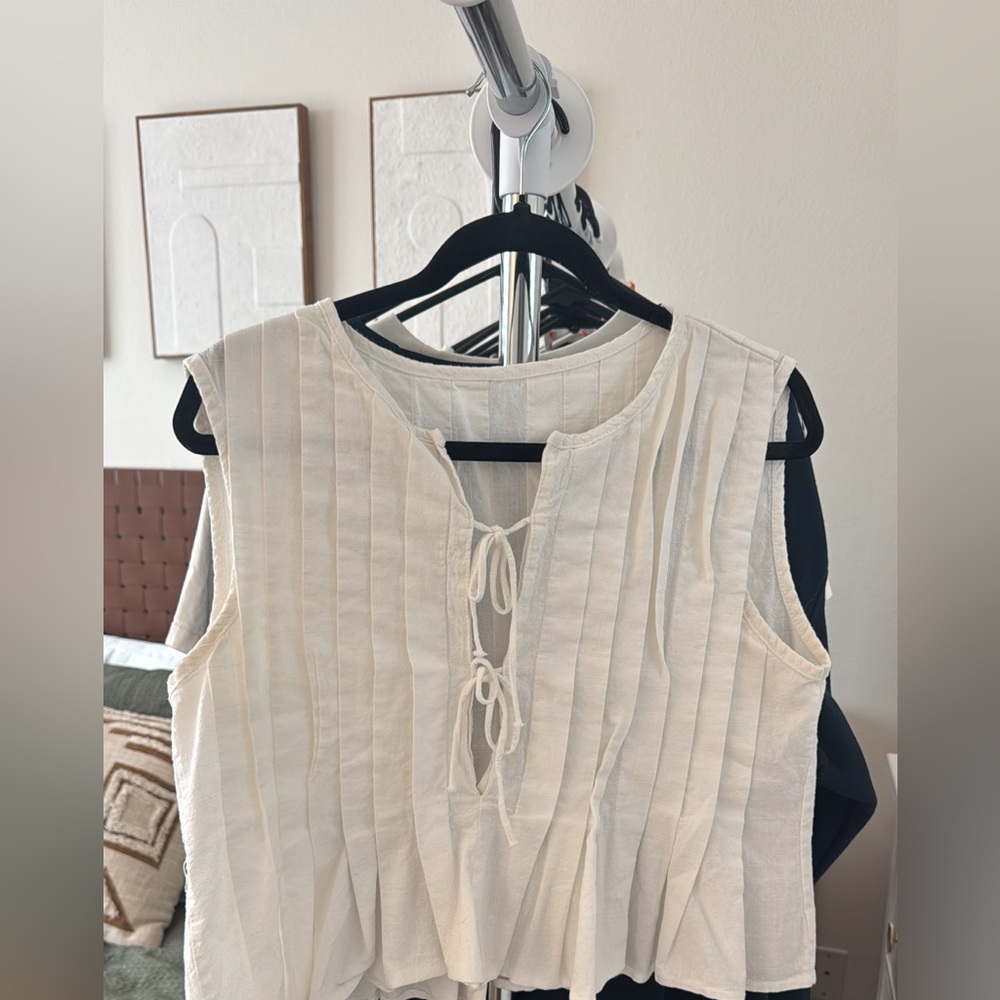 Linen/cotton Top